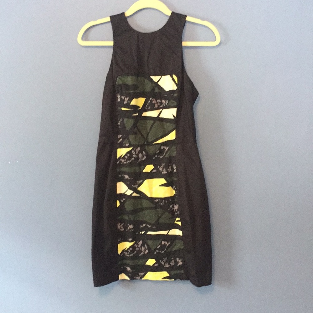 French Connection Navy and Black Body Dress size 2
